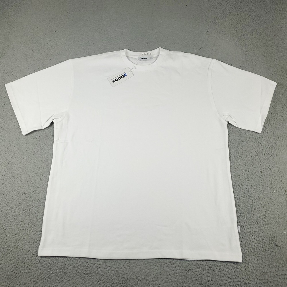 Atmos T Shirt Mens Size Large White Japan Casual Short Sleeve Adult